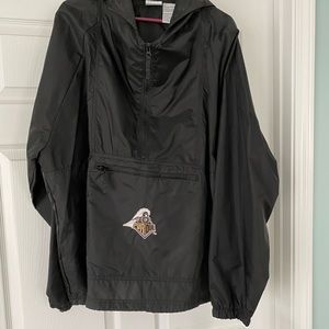 Purdue windbreaker with hood. New - tags. Unisex.